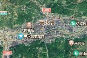天水市地图