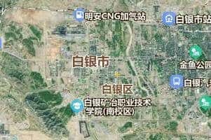 白银市地图